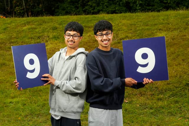 GSAL twins Lokesh and Lochan Chakrabarti  celebrate receiving top GCSE results