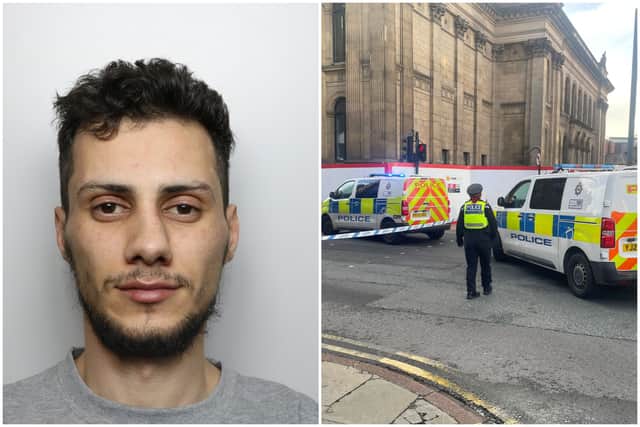 Hakam Ghaith, 29, has been jailed following the incident on Calverley Street in November 2025