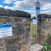 Leeds City Council said the gate to Yeadon cemetery had to be secured following reports of incidents at the site.