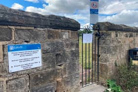 Leeds City Council said the gate to Yeadon cemetery had to be secured following reports of incidents at the site.