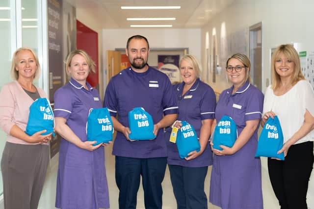 Former ITV Calendar presenter Christine Talbot has backed the Yorkshire launch of cancer charity Treatment Bag at Leeds Cancer Centre, part of Leeds Teaching Hospitals NHS Trust.