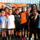 Footballers who took part in the marathon game.