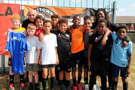 Footballers who took part in the marathon game.