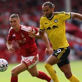Dominic Calvert-Lewin was booked for a late challenge on James McAtee over the weekend.