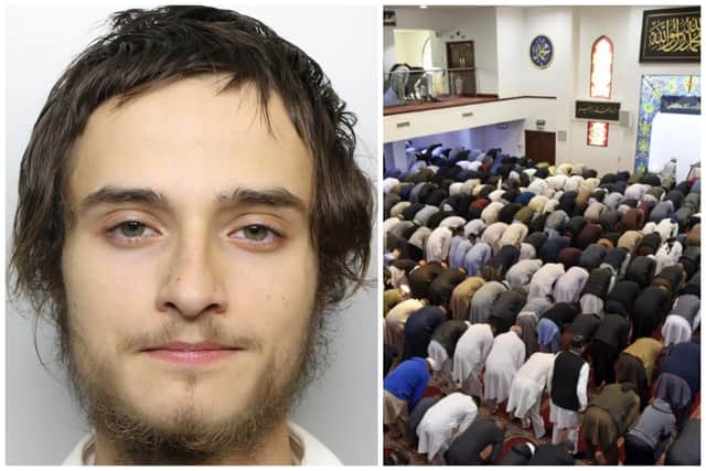 Levy (pictured) was jailed for ringing mosques and making threats to kill them.