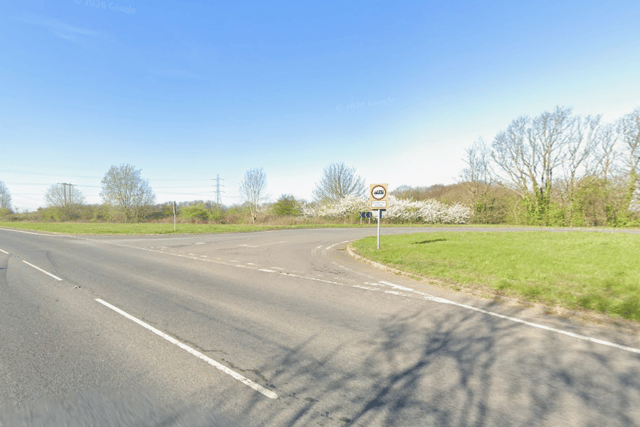 The crash happened on the A1246, at the junction with Holyrood Lane