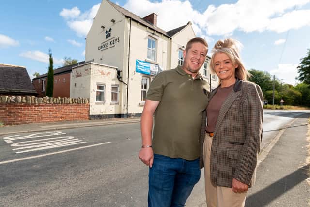 Nichola Russell with  Anthony Noble.