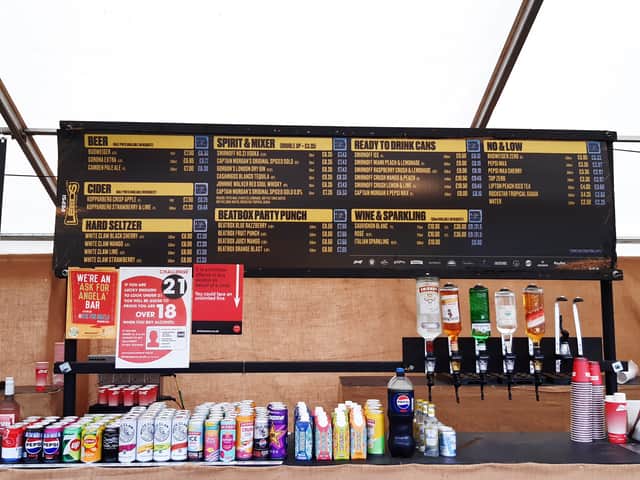 Drinks prices at Leeds Festival 2026