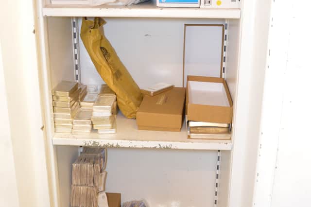 A safe found by police