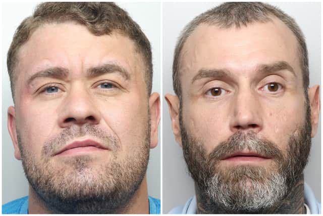 Reynolds l(eft) and Lee (right) were jailed for burglaries in which they stole powerful cars.