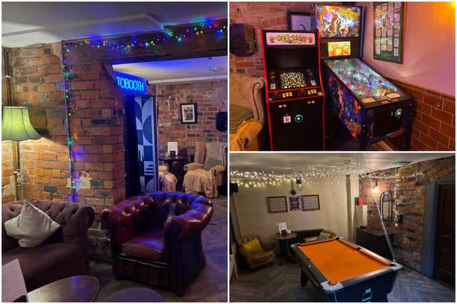 Games in the basement.
