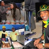 Sizzling street food, live steelpan music, and a pop-up carnival parade take over City Square today for the Bank Holiday celebration