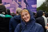 Even the rain couldn't wipe the smiles off the faces of the crowd on Saturday