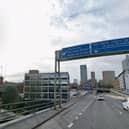 Emergency services were called to a bridge over the A64 at about 3am today