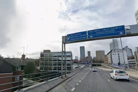 Emergency services were called to a bridge over the A64 at about 3am today