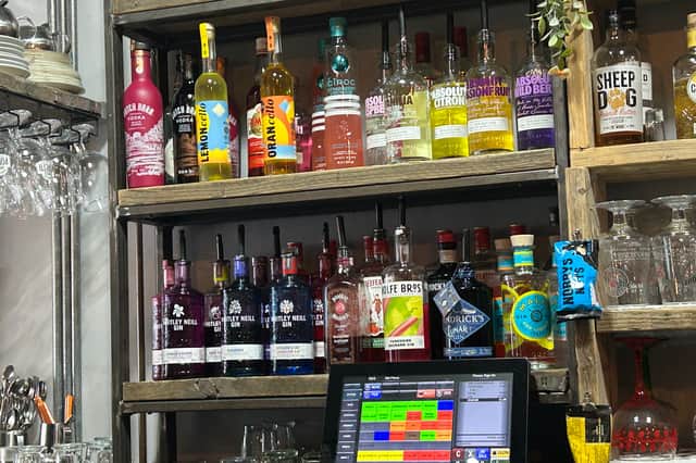 There's a fantastic selection of gins and other spirits