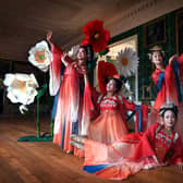 Dancers from The Chinese Community School rehearse for ‘Steps Through Time’ at Temple Newsam House