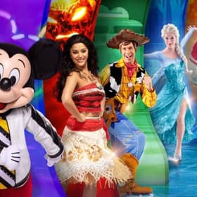 Mickey Mouse, Moana, Woody,  Elsa,  and Miguel are skating in for Disney On Ice presents Discover The Magic.