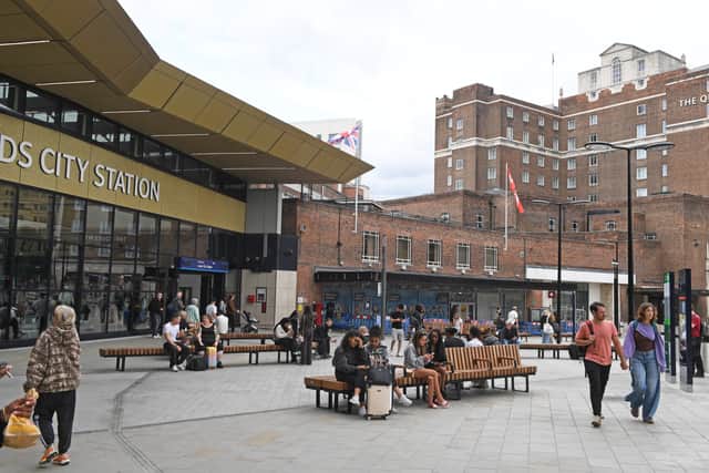  Leeds City Station seating area