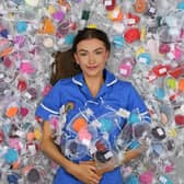 Nurse Lucy has been creating crochet hearts for patients since January
