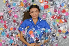 Nurse Lucy has been creating crochet hearts for patients since January