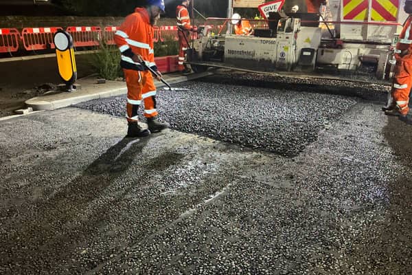 The final surfacing works at Lawnswood roundabout have been rescheduled.