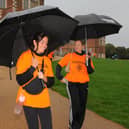 Walkers braved the rain to attend the Leeds Rotary Sponsored Walk at Temple Newsam in aid of Alzheimer's Research UK.