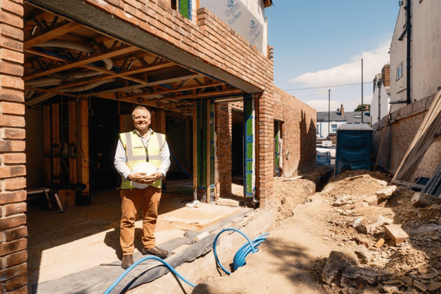 Ian Collins is creating the highly energy-efficient family home for himself in Chapel Allerton