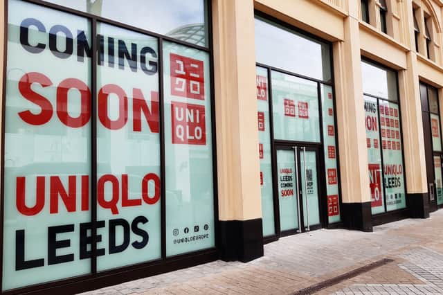 UNIQLO Leeds shopfront on Briggate