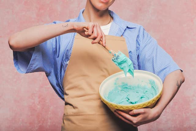 Tom, a hairdresser from West Yorkshire, is one of 12 bakers on this year's The Great British Bake Off