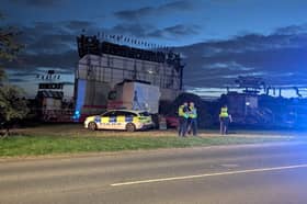 Police at an ongoing incident in Maltby