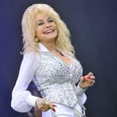 Dolly Parton performs at Glastonbury in 2014