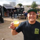 Piglove By The River Craft Beer Festival 13-09-2026 pic Steve Riding
Maros Ramirez, founder and head brewer at Piglove takes timec out for a beer