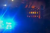 A fire at Dalton Mills in Keighley, West Yorkshire on 12 September 2026.