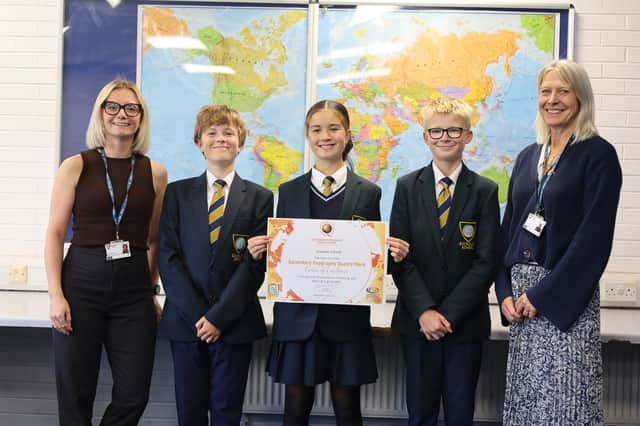 Geography students and staff at Guiseley School