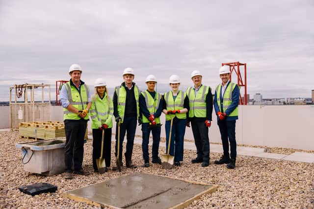 The 291-bedroom-accommodation has been built to its full structural height