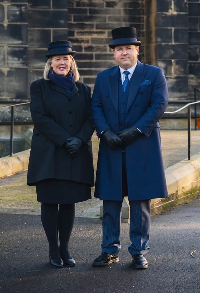Emma and Richard Arnold, owners of family-run Gateway Funeral Services, which has supported local families for more than 15 years.
