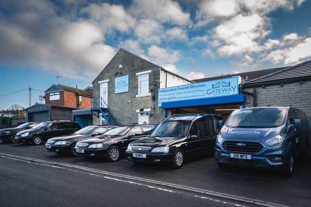 Gateway Funeral Services’ Birkenshaw head office, where the independent family business has been supporting local families since 2008.