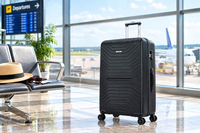 The FLYMAX 55x35x20cm cabin suitcase is now 29% off