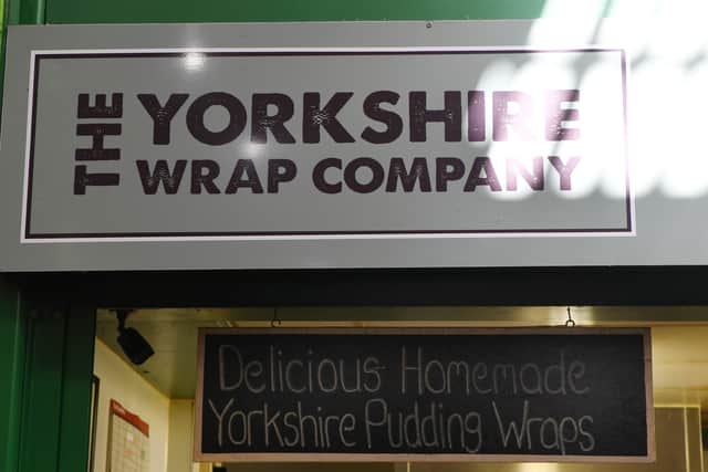 Exterior of The Yorkshire Wrap Company in Kirkgate Market