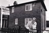 Cyril Jeffries pictured outside the house he was trying to sell on Middleton Park Mount.