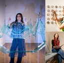 (Clockwise from left) Izzy Cheyne Jones, Laura Gooch and Melissa Nesbitt are some of those exhibiting at the Stanley and Audrey Burton Gallery this month