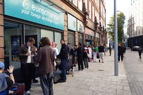 Queues outside Travelling Man on Central Road in Leeds for the Pokémon card game's 30th anniversary