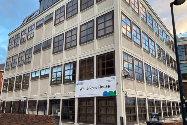 The former NHS office building in Wakefield city centre is to be converted into an apartment block