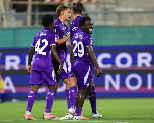 UP AND RUNNING: Former Leeds United winger Willy Gnonto for Fiorentina.