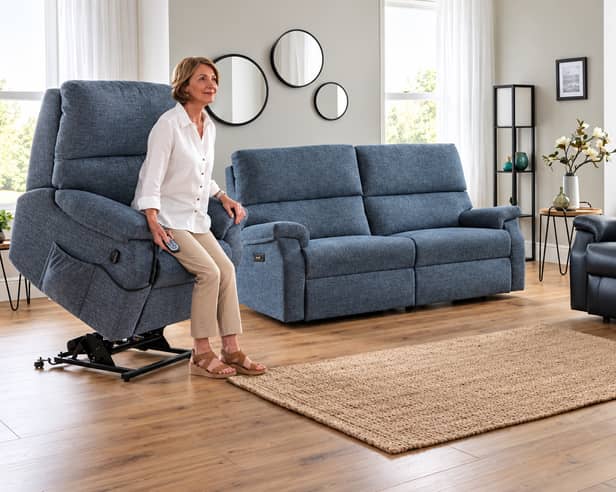At SASO you can try adjustable powered chairs to make sitting and rising easier.