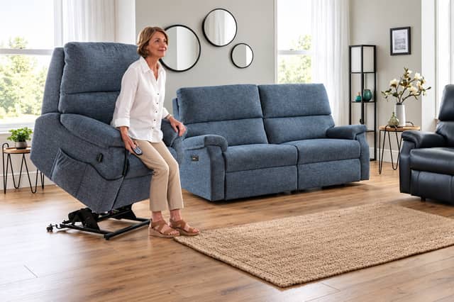 At SASO you can try adjustable powered chairs to make sitting and rising easier.