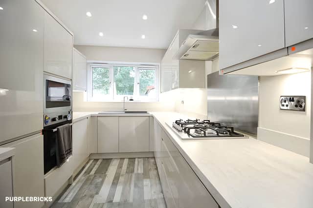 The extended kitchen was replaced around a year ago