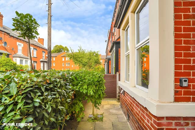 The four-bedroom town house forms part of Sholebroke View in the popular LS7 area of Leeds