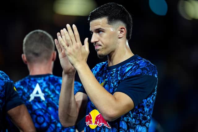Leeds United's Tarik Muharemovic was in action for Bosnia and Herzegovina on Monday.